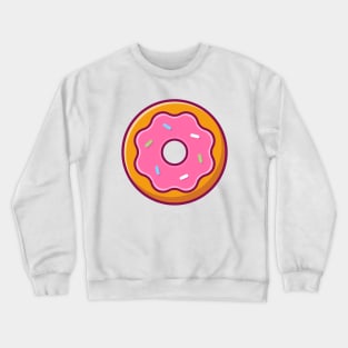 Doughnut with meses cartoon Crewneck Sweatshirt